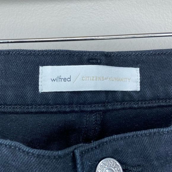 Wilfred x Citizens of Humanity Black Nola Super High-Rise Slim Jeans Size 32 - Picture 4 of 7